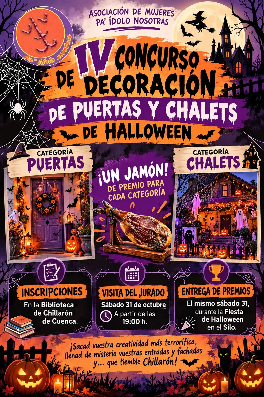Chillarón prepara un concurso de decoración de puertas y chalets por Halloween