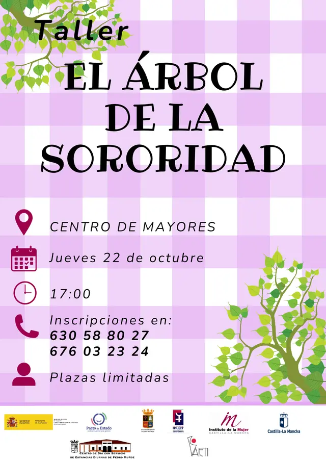El Centro de Mayores de Pedro Muñoz acogerá un taller gratuito sobre sororidad