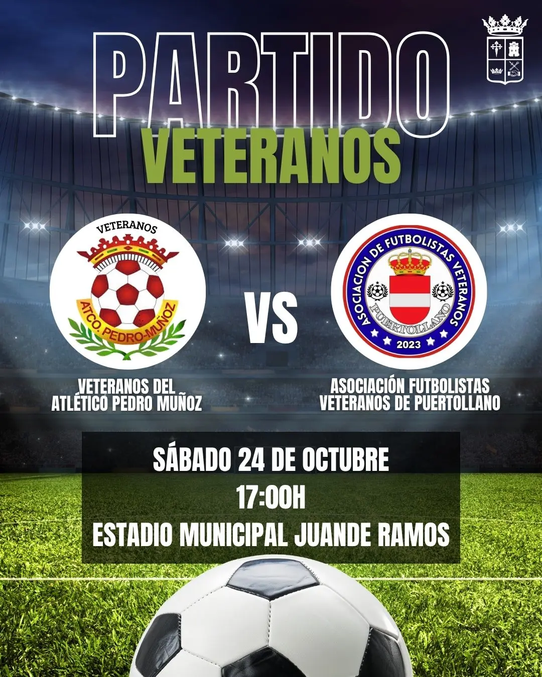 Los veteranos del Atlético Pedro Muñoz regresan este mes al Juande Ramos