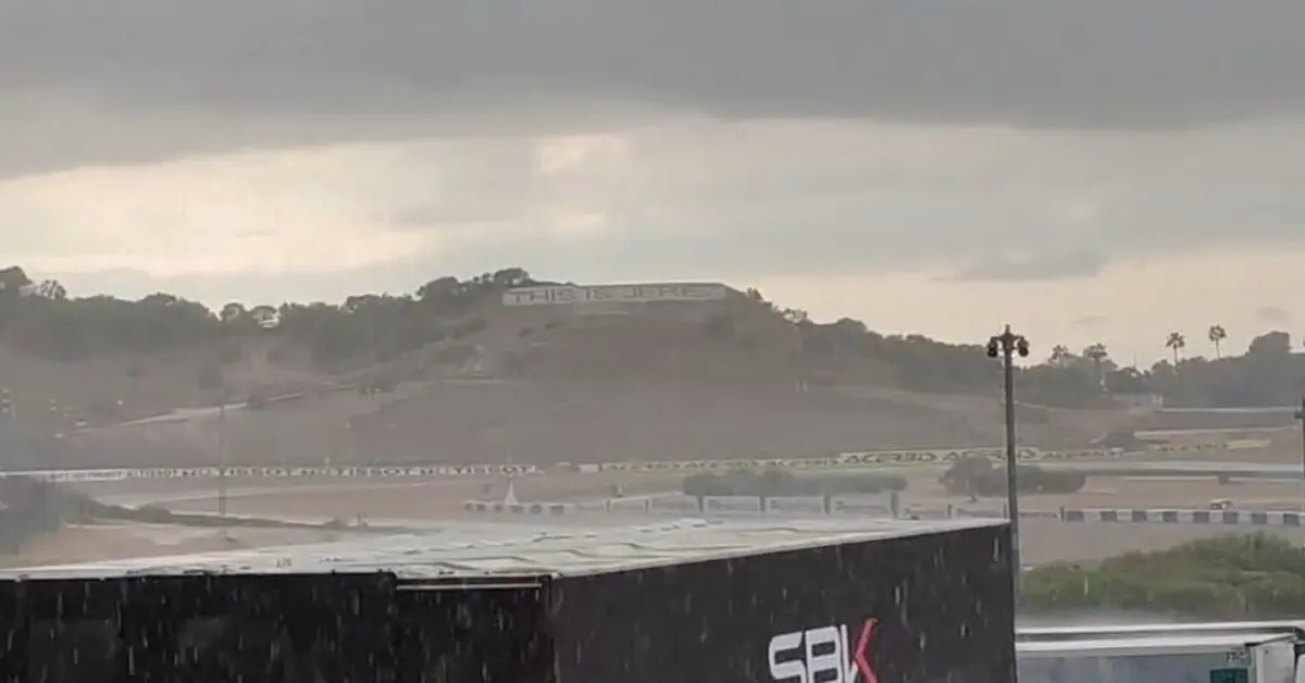 La dana Adam descarga lluvia en el Circuito de Jerez