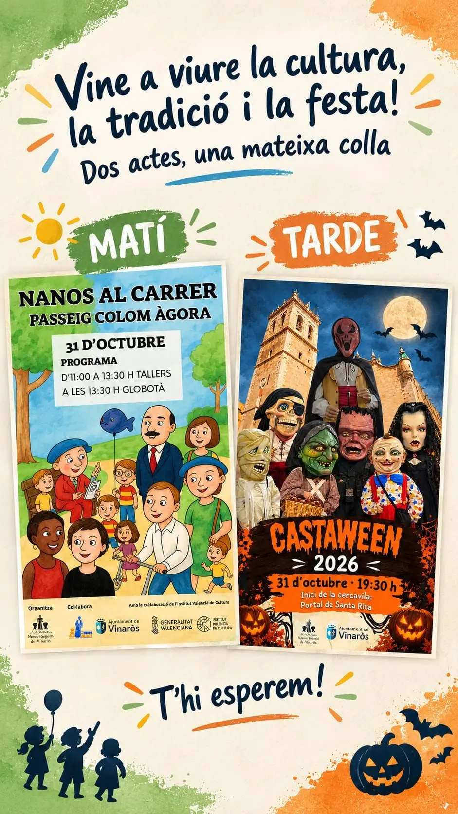 Vinaròs vivirá una jornada de nanos y ambiente de Castaween el 31 de octubre