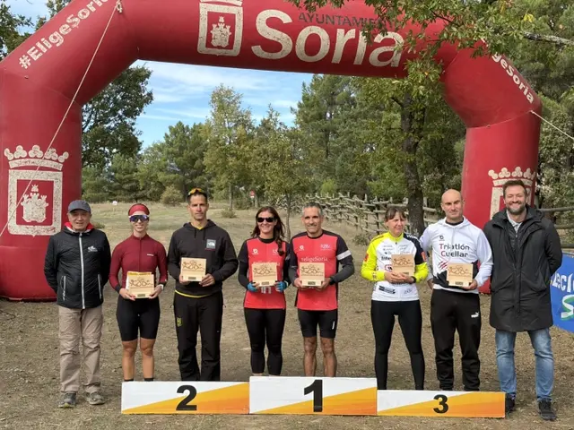 Escudero y Fernández se imponen en el Duatlón Cross de Soria