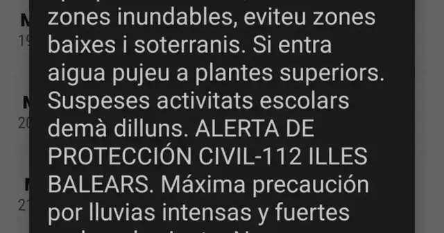 Formentera figura entre las islas cuyos residentes recibieron un ES-Alert