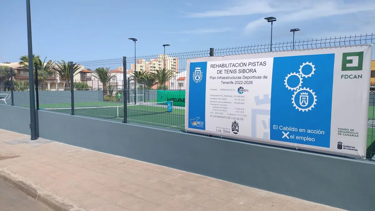 Las pistas de tenis de Sibora estrenan mejoras tras una inversión de más de 200.000 euros