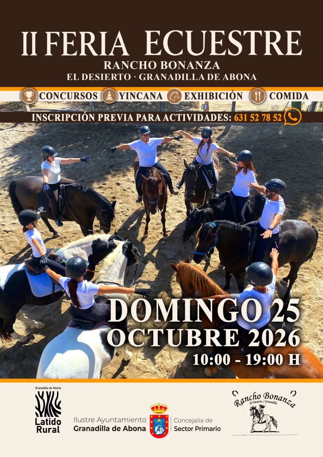 Rancho Bonanza acogerá la segunda Feria Ecuestre de Granadilla