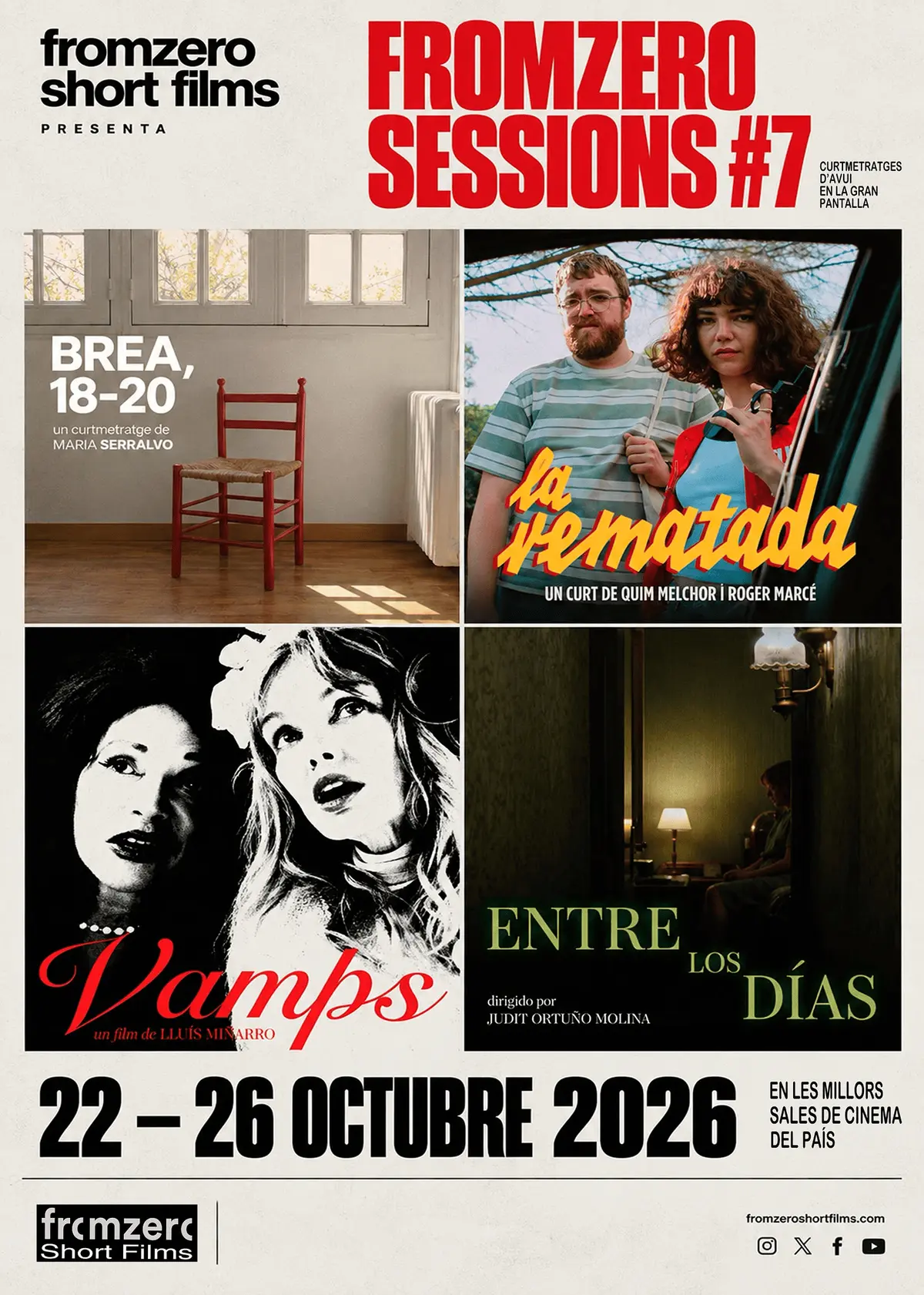 El Cineclub de Sant Jordi Desvalls proyectará cortometrajes de FROMZERO SESSIONS