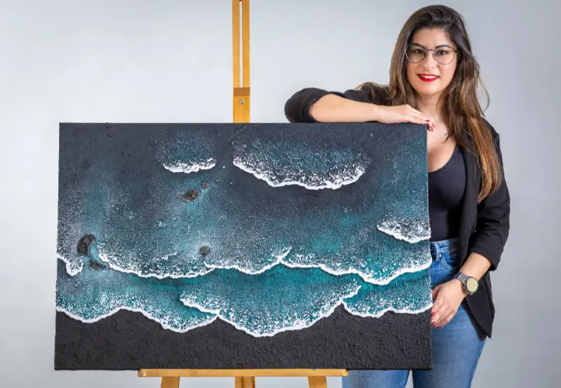 Una artista de Valdemoro sitúa su obra entre las cien destacadas de un certamen internacional