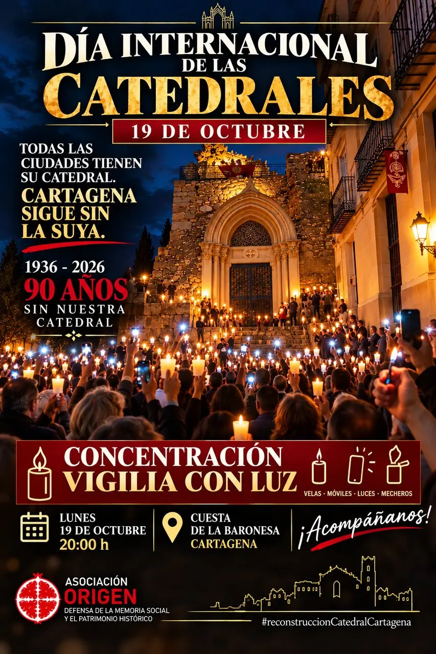 ORIGEN inicia acciones judiciales por la recuperación de la Catedral de Cartagena