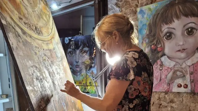 Myriam Arnol pintará en directo en la cena solidaria del Olympus Palace