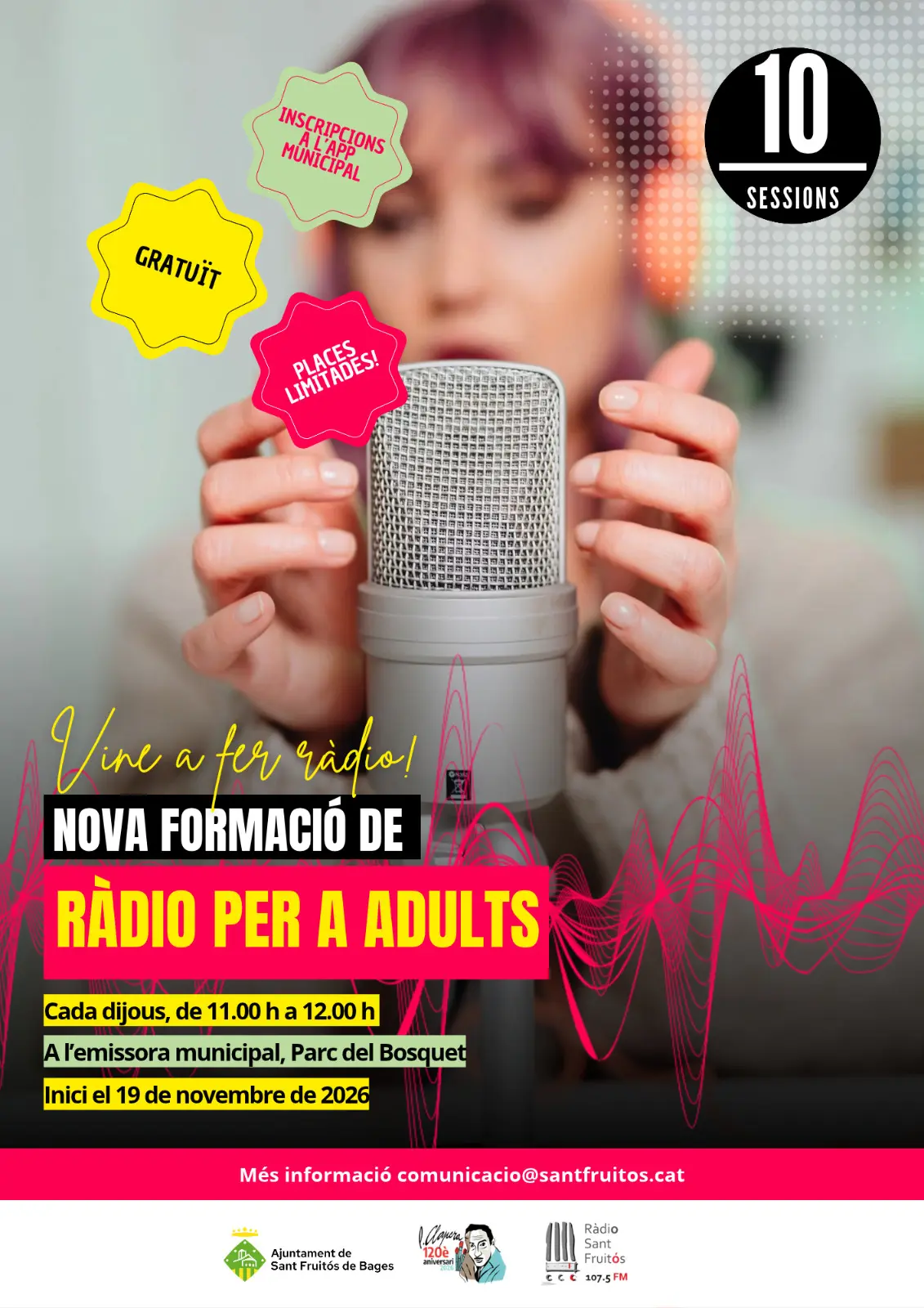 Curso gratuito de radio para adultos en Sant Fruitós de Bages