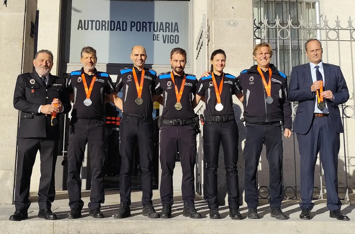 Agentes portuarios vigueses logran medallas en los Juegos Europeos