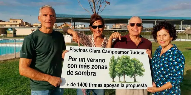 Una petición reúne 1.428 apoyos para ampliar la sombra en las piscinas Clara Campoamor
