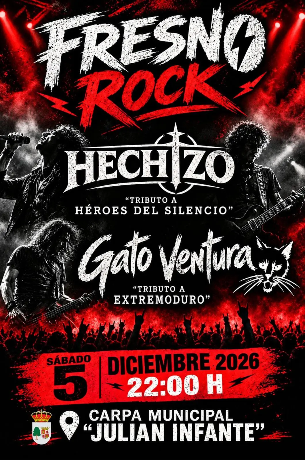 Fresno Rock volverá en diciembre con tributos a Extremoduro y Héroes del Silencio