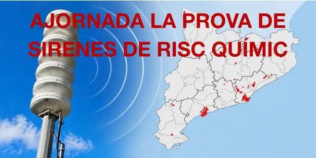 Aplazan por el tiempo el ejercicio de sirenas de riesgo químico
