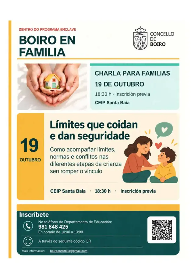 EnClave aborda en Boiro cómo establecer límites que aporten seguridad a las familias