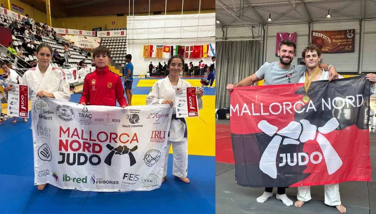 Tres podios del Mallorca Nord Judo en citas de Vigo y Sineu