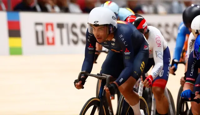 Sebastián Mora se queda a dos puntos del bronce en el ómnium de Shanghái