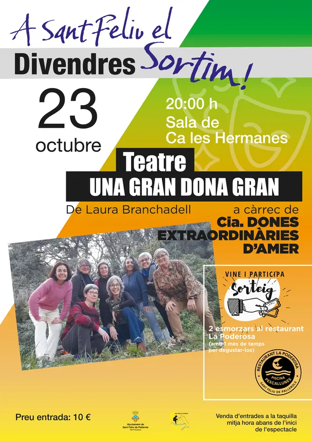 La temporada teatral de «Divendres sortim» arranca con una obra de Laura Branchadell