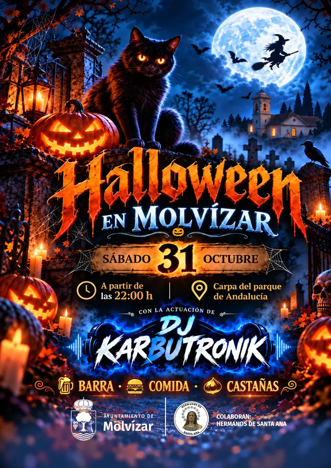 Música y ambiente de Halloween en la Carpa del Parque de Andalucía