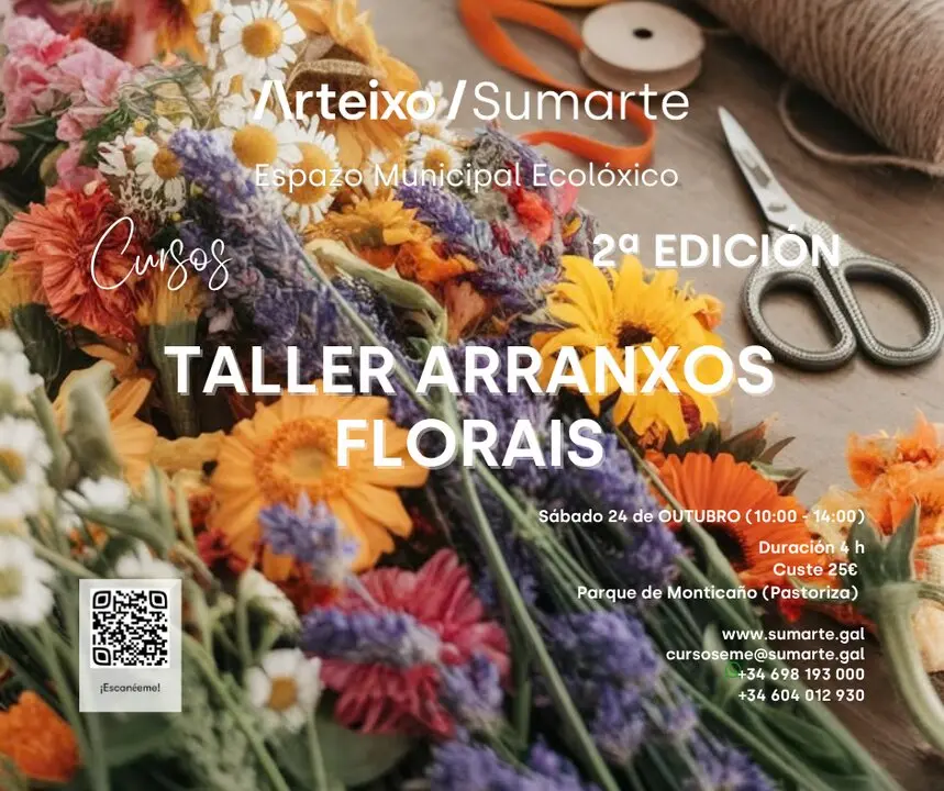Arteixo prepara una nueva edición de su taller de flores naturales