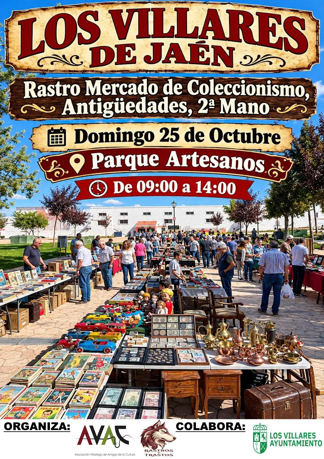 Los Villares acogerá un rastro de antigüedades y segunda mano el 25 de octubre