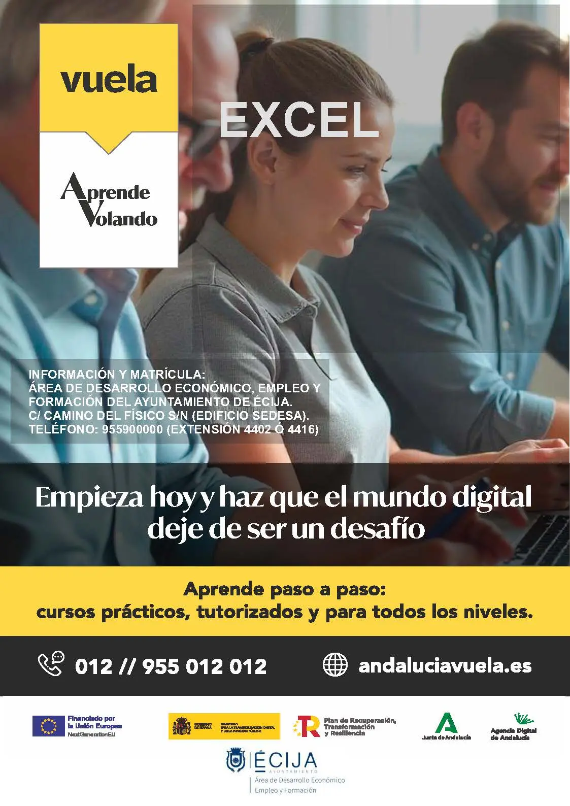 Écija anuncia un curso de Excel del programa Aprende Volando