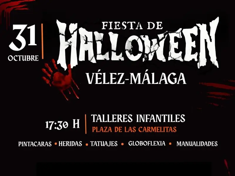 Talleres, pasacalles y terror marcarán la celebración de Halloween en Vélez-Málaga