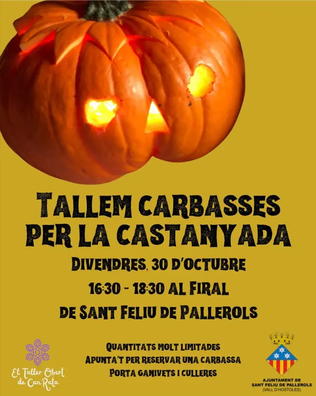 Un taller en la Plaça El Firal preparará calabazas para la Castanyada