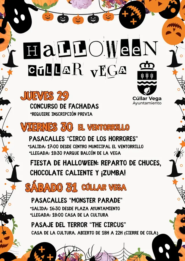 Cúllar Vega prepara varios días de actividades para Halloween 2026