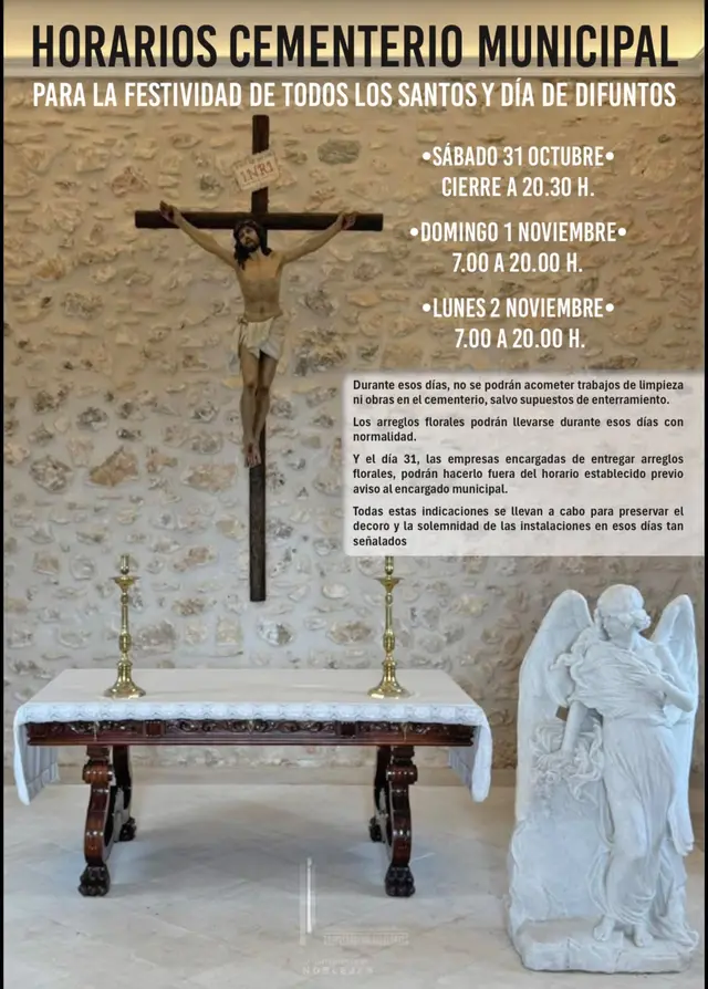 Noblejas anuncia medidas especiales en el cementerio por Todos los Santos