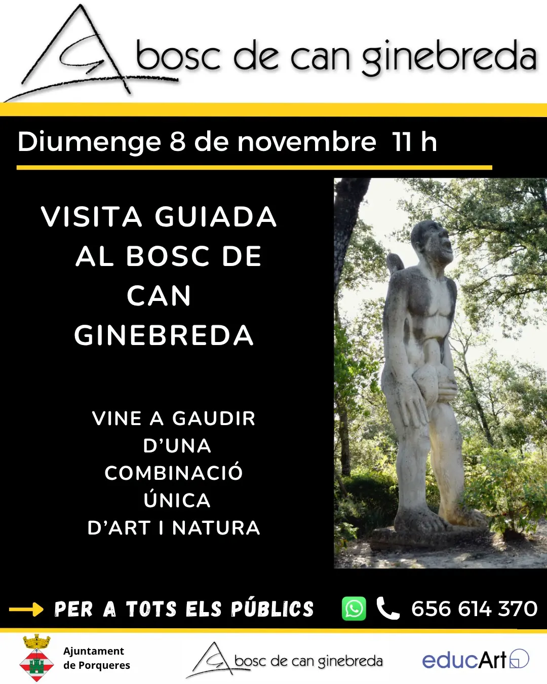 El Bosc de Can Ginebreda propone un recorrido guiado entre arte y naturaleza