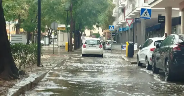 La lluvia intensa vuelve a descargar en Palma y corre por el casco antiguo