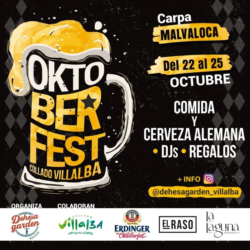 La Carpa Malvaloca acogerá cuatro jornadas de Oktoberfest en Collado Villalba