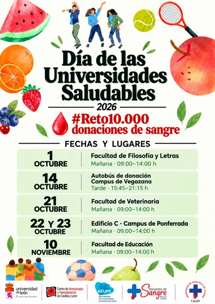 El campus de Ponferrada acogerá dos jornadas de donación de sangre