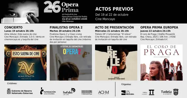 Alma Voluta abre con música de cine la programación previa del Ópera Prima