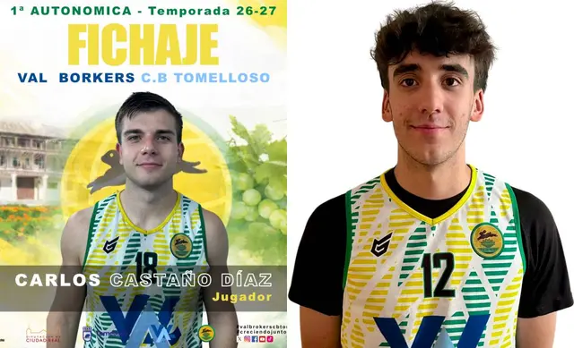 El CB Tomelloso suma a Carlos Castaño y se despide de Alonso Cobo