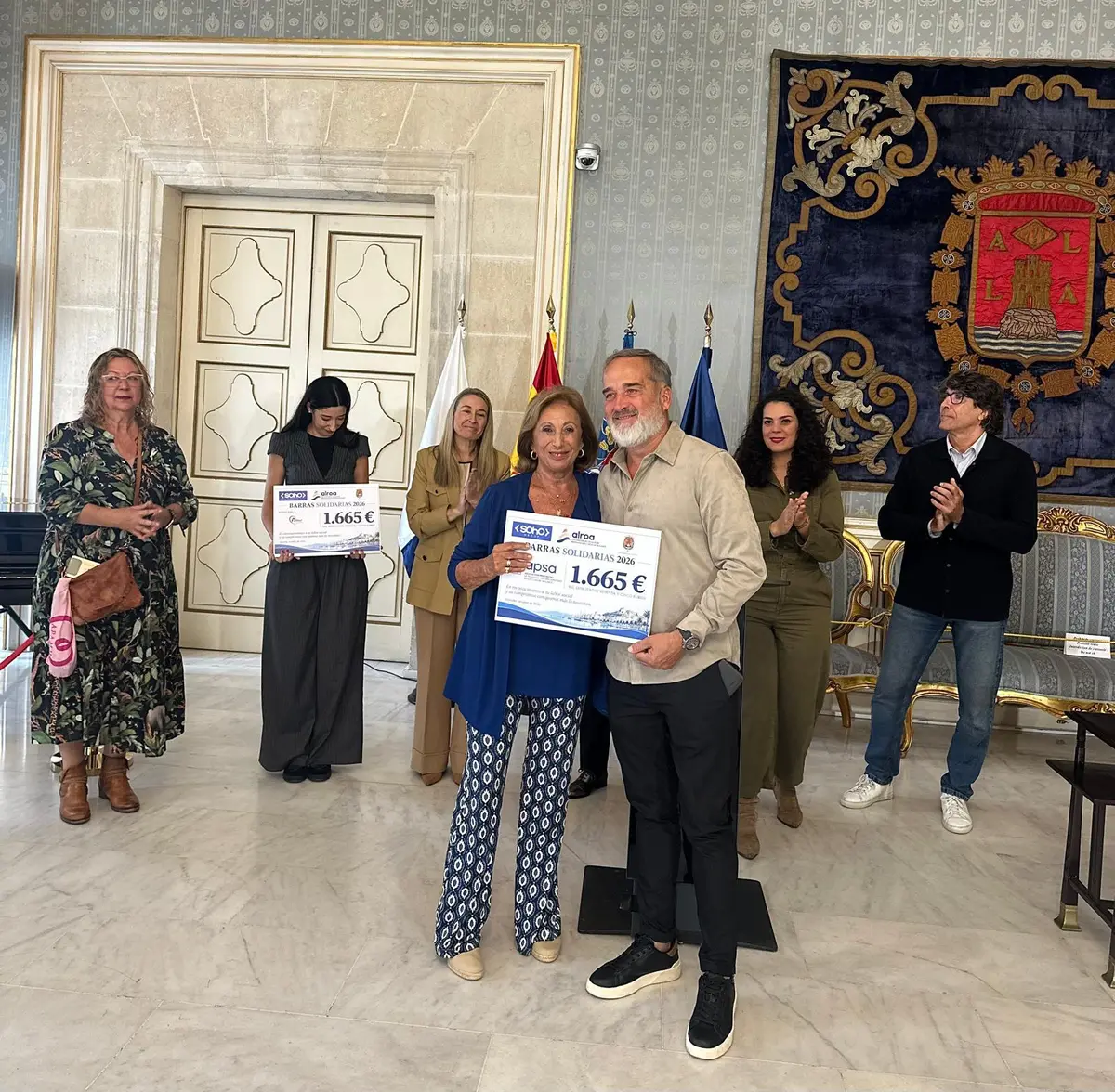 Tres entidades de Alicante reciben 4.995 euros de las barras solidarias