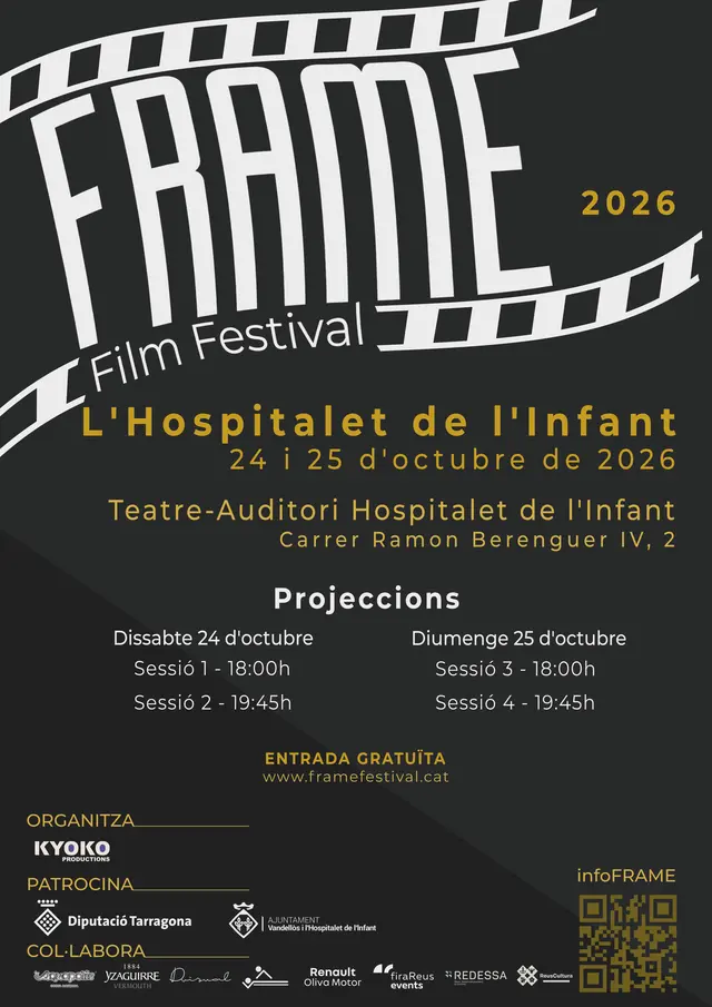 El FRAME Film Festival llevará una veintena de cortos a l’Hospitalet de l’Infant