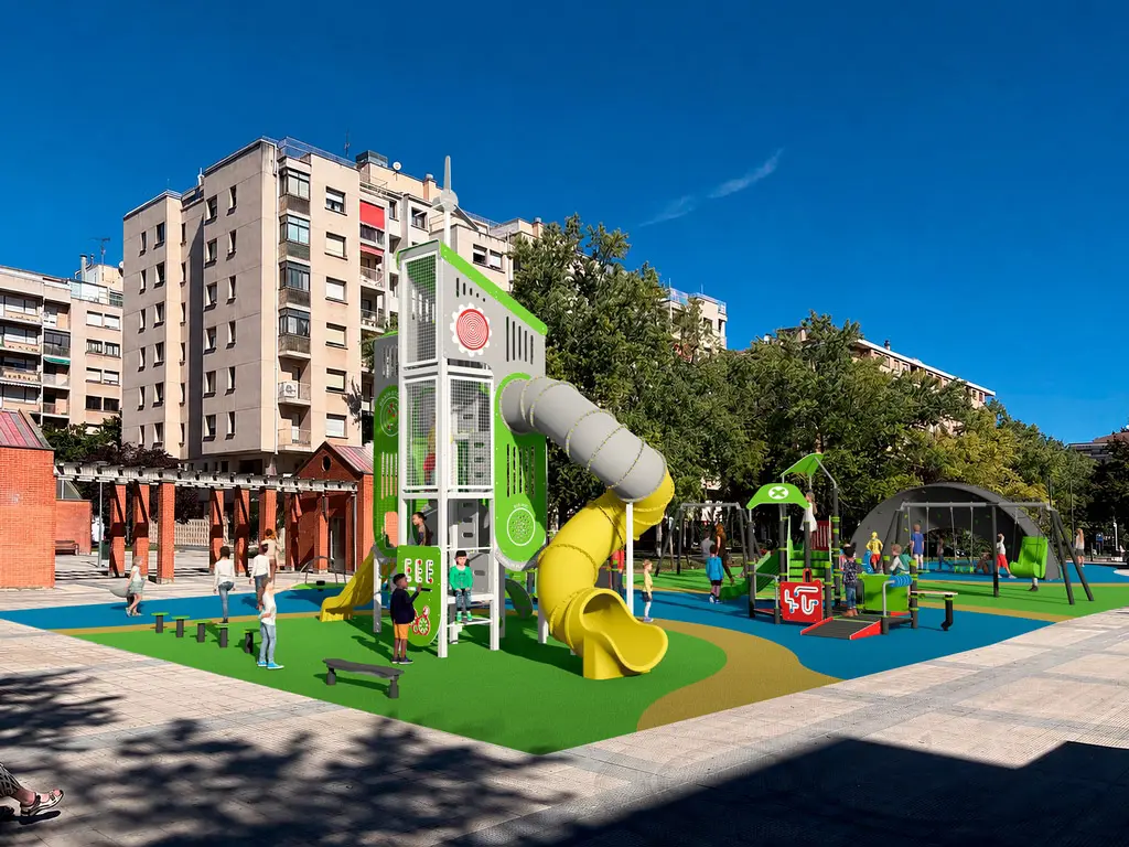 Adjudicada la renovación del parque infantil de la plaza Félix Huarte