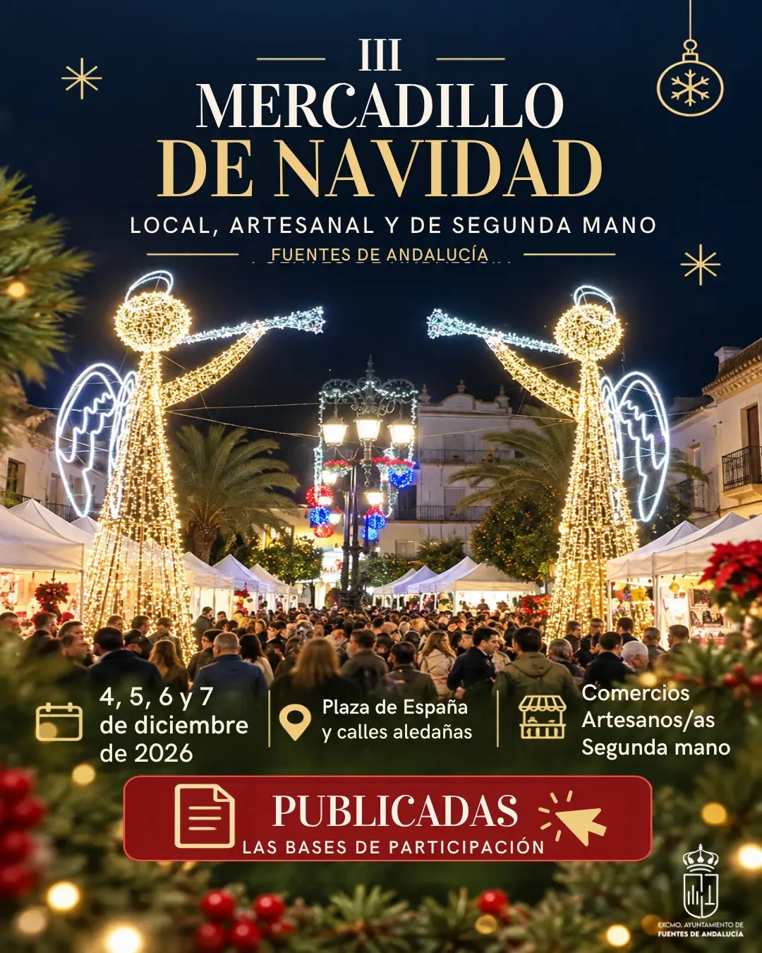 Abierta la inscripción para el mercadillo navideño de Fuentes de Andalucía