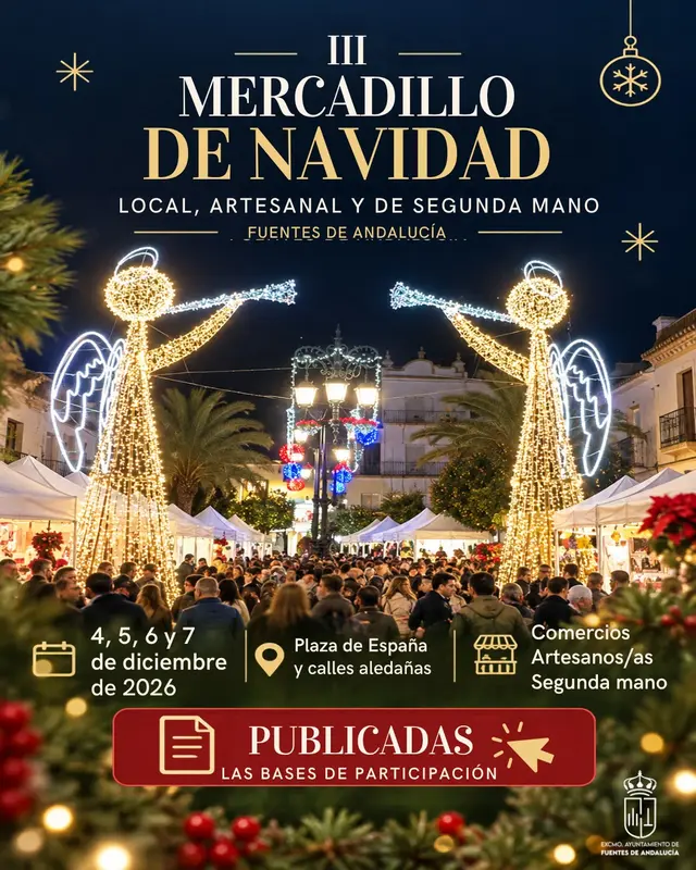 Abierta la inscripción para el mercadillo navideño de Fuentes de Andalucía