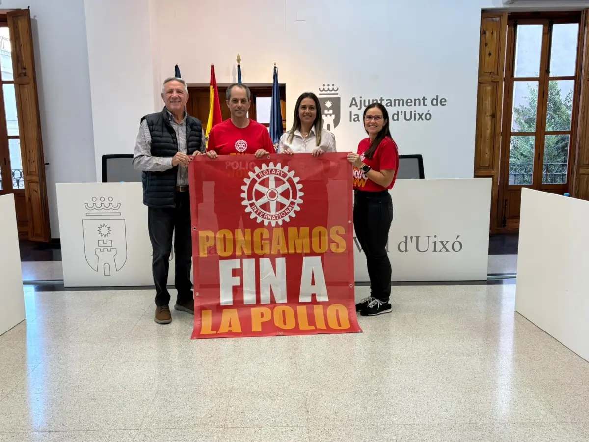 La lucha contra la polio gana visibilidad en La Vall d'Uixó con el Rotary Club