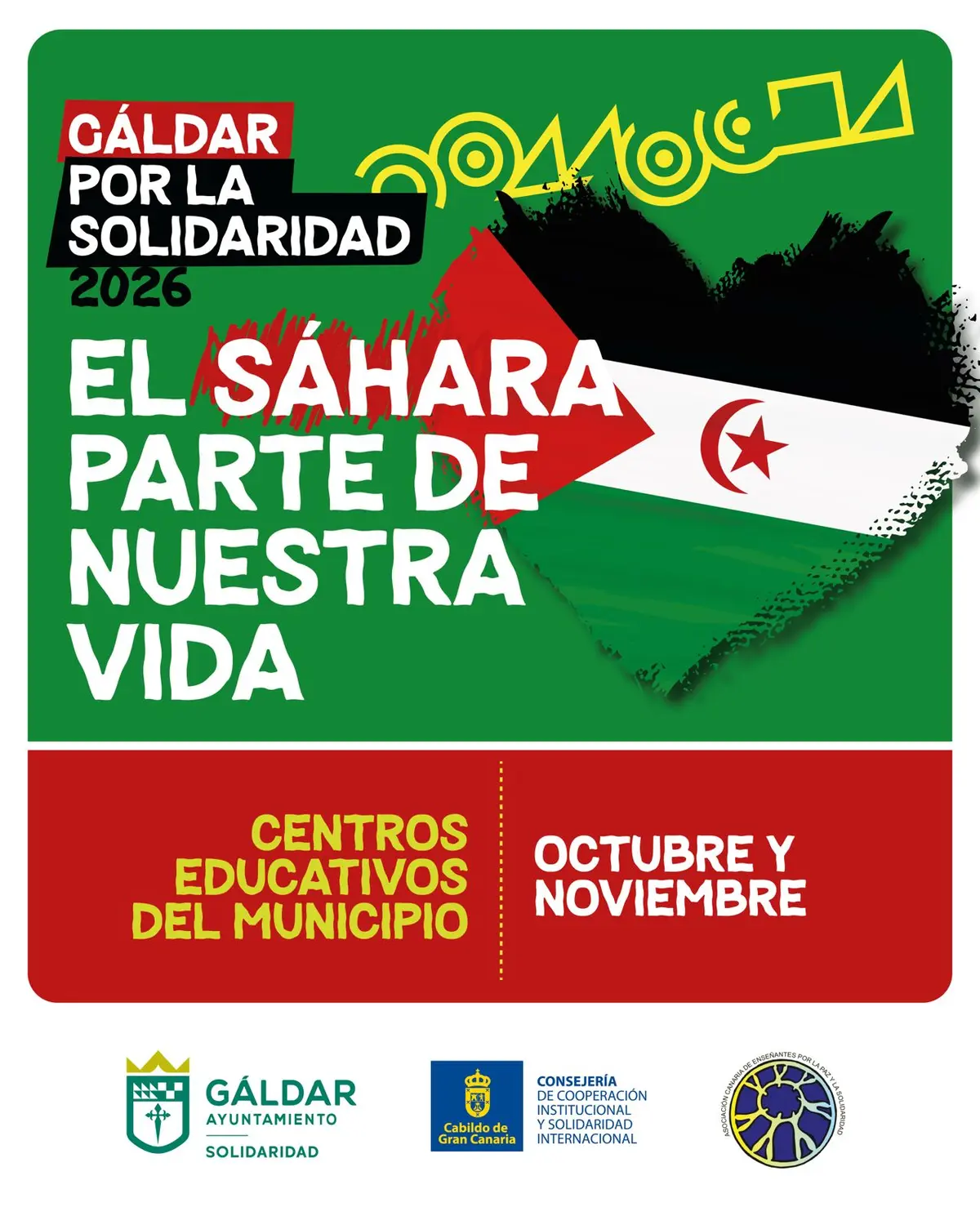 Gáldar llevará a sus centros educativos actividades sobre el pueblo saharaui