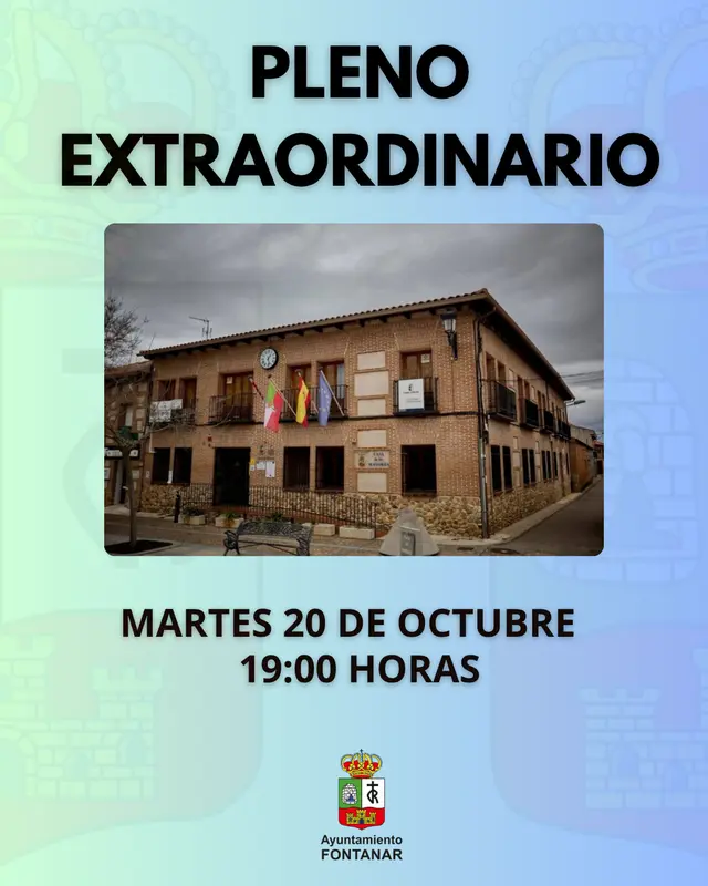Fontanar convoca una sesión extraordinaria del pleno para este martes