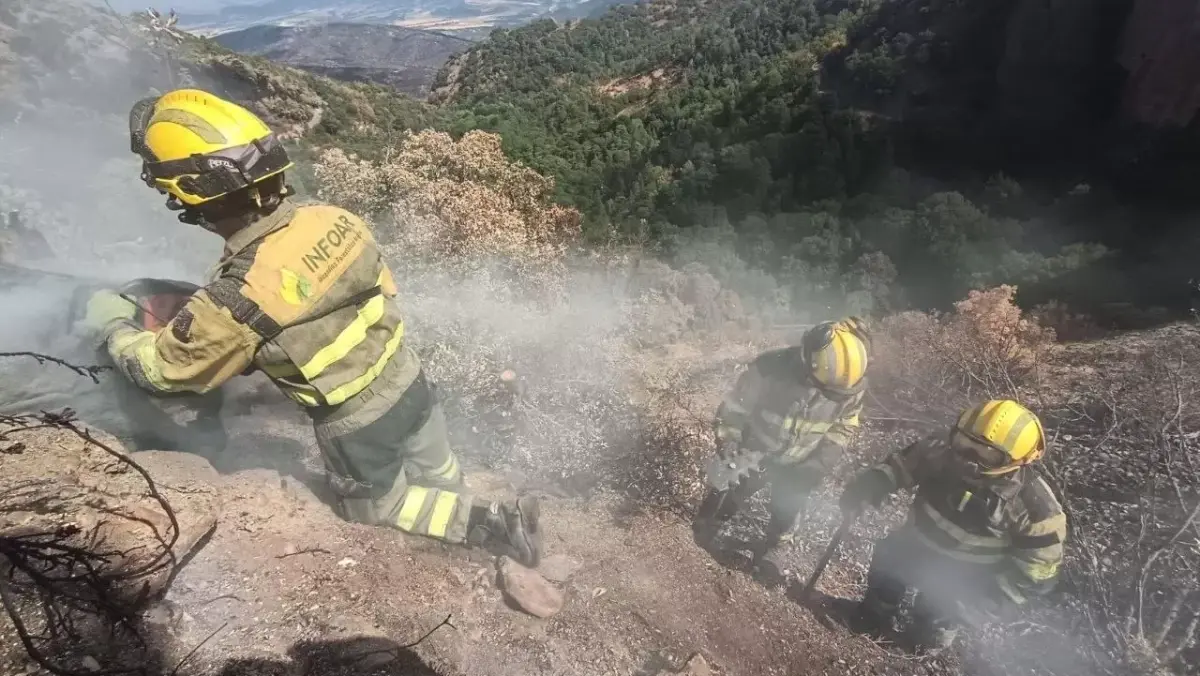 La Justicia en Jaca da por cerrada la investigación sobre la información del incendio de Riglos