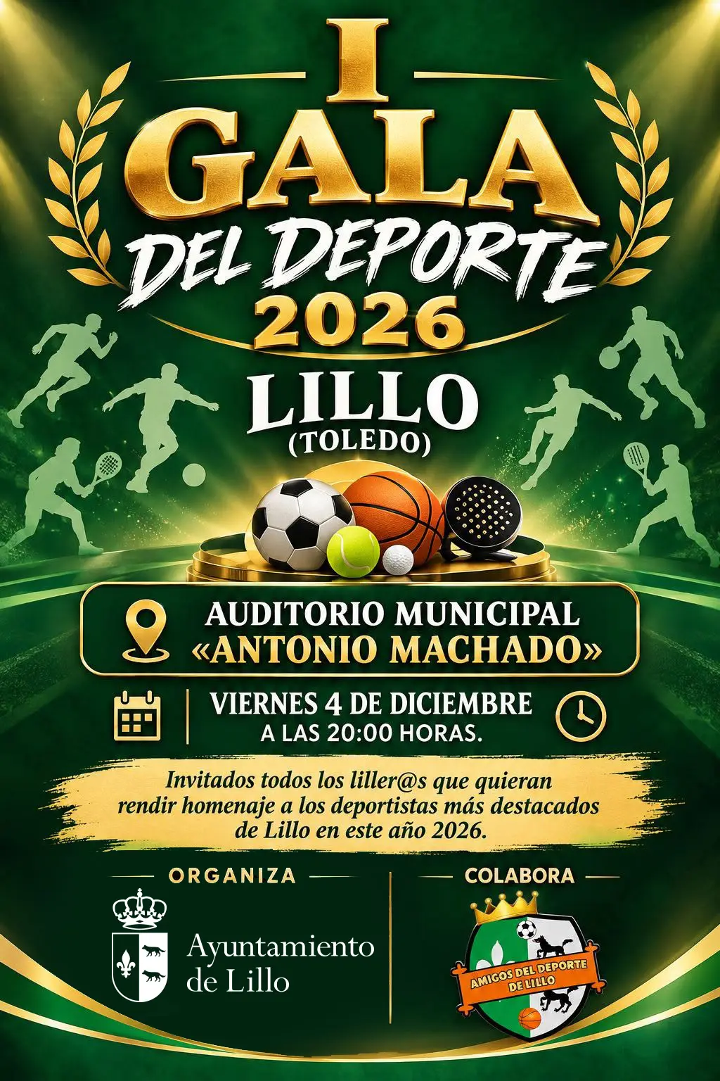 Lillo celebrará en diciembre su primera Gala del Deporte