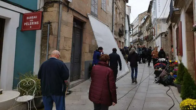 La Rúa Maior de Sarria recrea una localidad francesa para el remake de «Buen Camino»