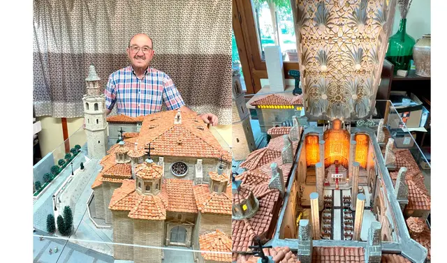 Una maqueta a escala 1:100 recrea la Catedral de Barbastro