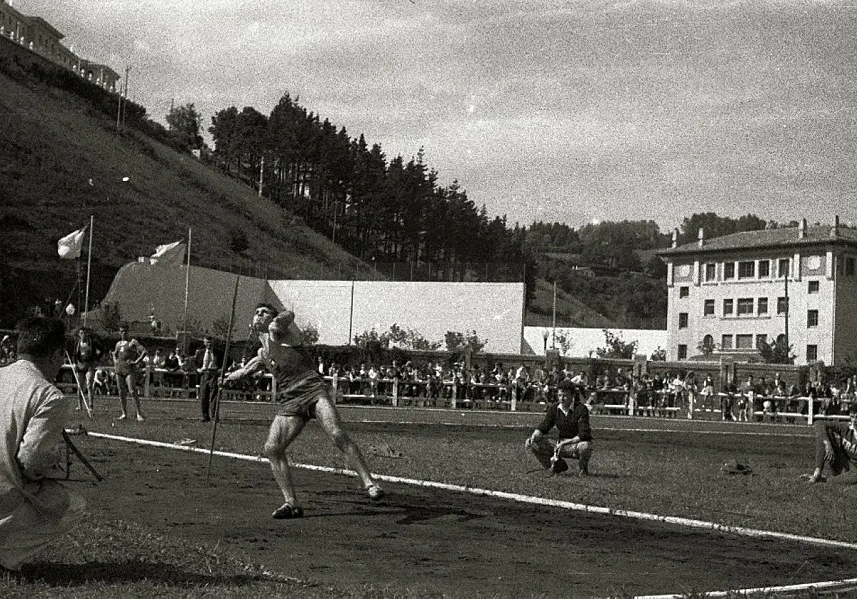 Anoeta acogió en 1956 una técnica novedosa para lanzar la jabalina