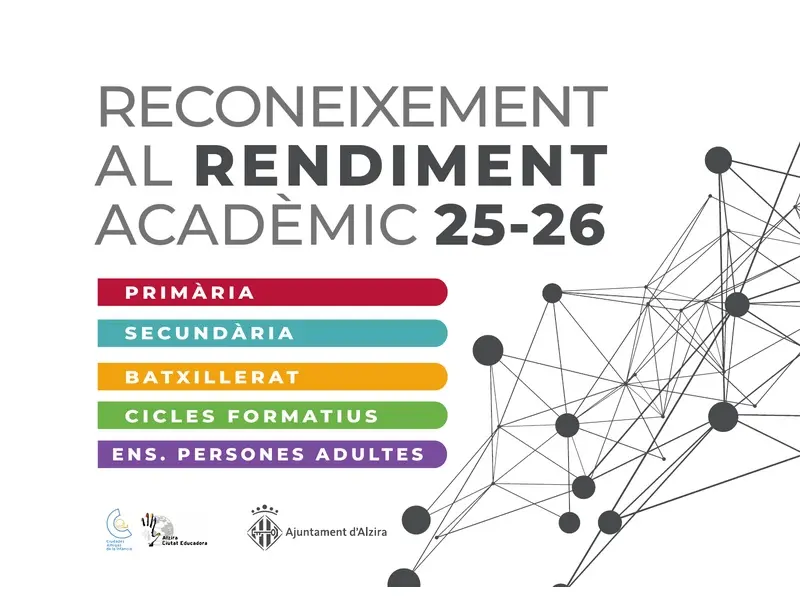 Alzira distinguirá al alumnado por sus resultados académicos
